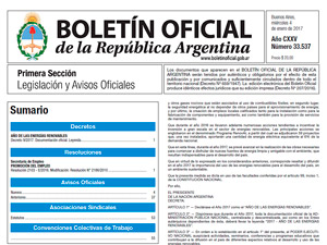 Boletn Oficial de la Repblica Argentina.