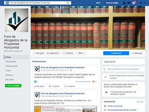 El Foro de Abogados cambi la categora de su pgina en Facebook de "Empresa Jurdica" a "Organizacin".