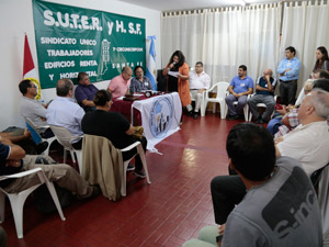 La presentacin se realiz en la sede del Sindicato nico de Trabajadores de Edificios Renta y Horizontal Santa Fe, 1 Circunscripcin.