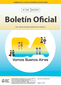 Carátula del Boletín Oficial de la CABA.