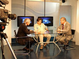 Jorge Hernández (FRA) entrevistado por Jorge Ferrera (Consorcios TV) y Claudio García de Rivas (Pequeñas Noticias).