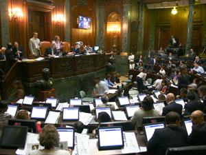 Recinto de la Legislatura porteña.