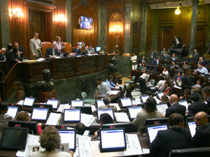 Recinto de la Legislatura portea.