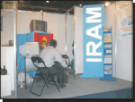 Stand de IRAM en la BATIMAT EXPOVIVIENDA 2003