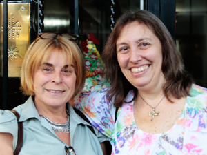 Izq.: la Cra. Cynthia Rosio junto a Lic. Julia Massa.