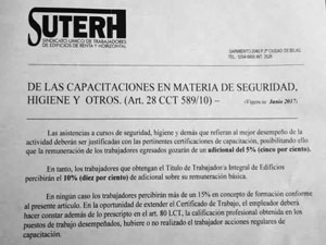 El volante que generó el debate.