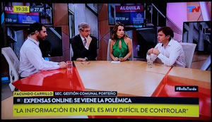 El 6 de diciembre, Lisandro Cingolani y Facundo Carrillo son entrevistados por Nelson Castro y Paula Garca en TN.