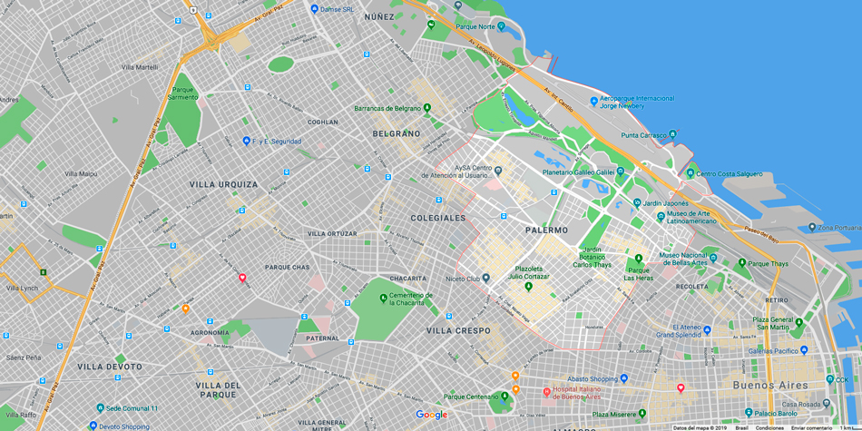 La Comuna 14 es el de mayor extensin de la ciudad con una superficie total de 15,6 km2.