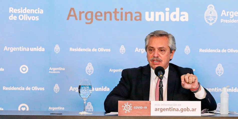 Alberto Fernndez, presidente de la Nacin Argentina.