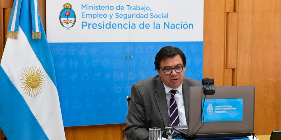 Claudio Moroni, ministro de Trabajo, Empleo y Seguridad Social.