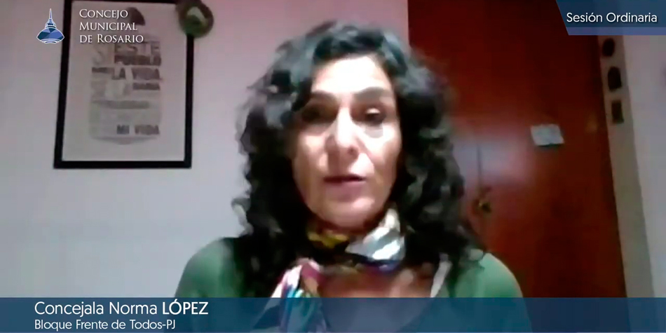 Norma Lpez, concejal del Frente de Todos/Partido Justicialista.