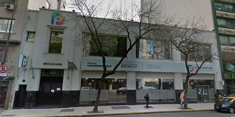 Sede central de la Defensora del Pueblo de la CABA en la Av. Belgrano 672.