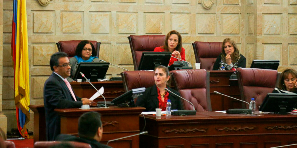 Primer debate en la Camara de Representantes el 16 de agosto de 2017 [Foto: Cámara de Representantes de Colombia].