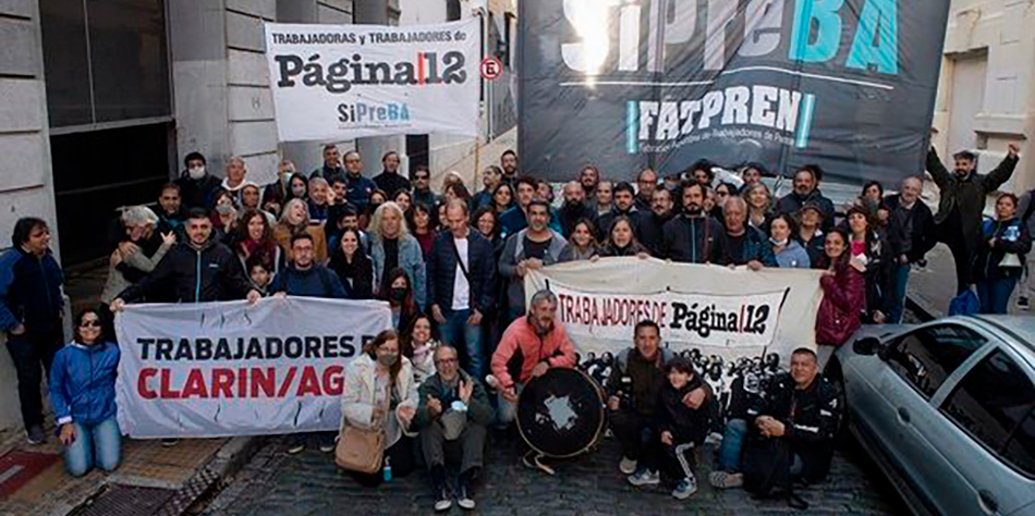 Medidas de fuerza en Pgina/12 [Foto redes sociales]