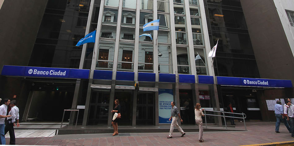 Sede del Banco de la Ciudad de Buenos Aires en el centro porteo [Foto Pequeas Noticias]