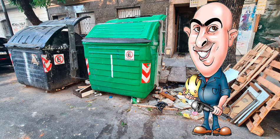 A pesar del esfuerzo econmico de los consorcistas todava se pueden ver este tipo de escenas en la Ciudad de Buenos Aires [Foto Pequeas Noticias 2023]