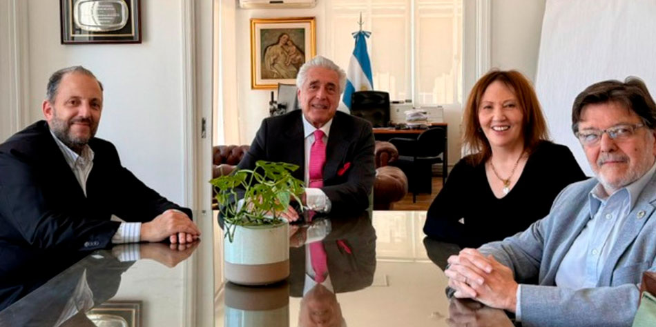 De izq. A der.: Jorge Scampini, Daniel Rioque Vtolo, Viviana Paula Julis y Jaime Korenblum [Foto: argentina.gob.ar]