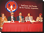 La Sra. Alicia Gimenez, el Dr. Eduardo Awad, el Dr. Osvaldo Loisi, el Dr. Jorge Resqui Pizarro y la Dra. Rita Sessa