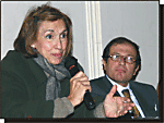 UCRA: La Sra. Alicia Martha Gimnez (presidenta) y el Dr. Jorge Resqui Pizarro (vicepresidente)