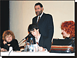 La Sra. Sofía Wachler, el joven Alejandro Magnorsky, la Dra. Rita Sessa y el Dr. Osvaldo Loisi