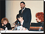 La Sra. Sofa Wachler, el joven Alejandro Magnorsky, la Dra. Rita Sessa y el Dr. Osvaldo Loisi