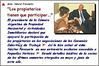 ADM. NSTOR PIROSANTO: declar que los propietarios tienen que participar de las Convenciones Colectivas de Trabajo