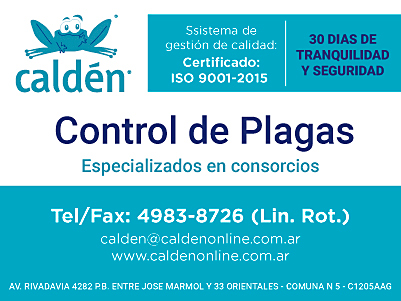 Caldén: Control de plagas.