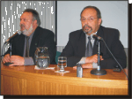 El Sr. Norberto Quaglia y el Arq. Miguel Fortuna