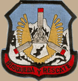 Fuerza Aérea Argentina: Escudo del escuadron LAMA de la IV Brigada Aérea dedicado a la búsqueda y rescate en la zona del Aconcagua.