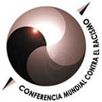 ONU: Logotipo de la Conferencia Mundial contra el Racismo realizado en Sudafrica en el año 2001