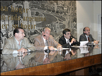 Dr. Horacio Duhalde, Adm. Nstor Pirosanto, Dr. Cristbal Orlando Ruano y Dr. Dr. Enrique Albisu