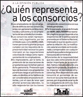 Solicitada publicada en el Clarín el sábado 8 de abril