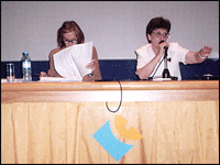 La Sra. Alicia Gimnez (UCRA Bs As) y la Sra. Ana Mara Huerta (UCRA Mar del Plata)