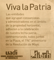 Solicitada publicada en el diario La Nación el dia 25 de mayo.