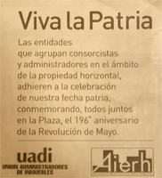 Solicitada publicada en el diario La Nacin el dia 25 de mayo.