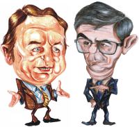 Los dos candidatos a presidente de la CAPHyAI: El Lic. Horacio Bielli y el Dr. Cristóbal Ruano.