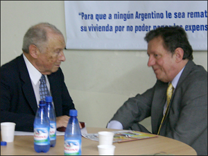 El Dr. Marcos Bergenfeld con el presidente de la CAPHyAI, Lic. Horacio Bielli