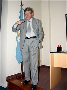 El Adm. Jorge Hernndez, presidente de Fundacin Reunin de Administradores.