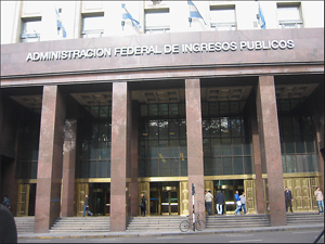 Sede de la AFIP frente a Plaza de Mayo