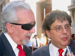 El Dr. Eduardo Awad y el Dr. Jorge G. Rizzo, presidente del Colegio de Abogados de la CABA.