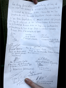 Diversas entidades de consorcistas suscribieron un documento pidiendo el archivo del proyecto.
