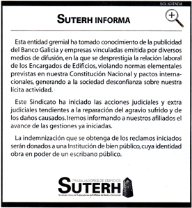 Solicitada publicada en el diario La Nacin del 15/10/2008.