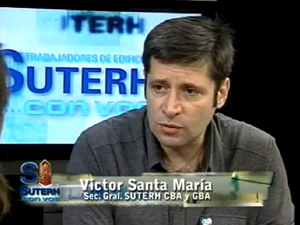 Victor Santa Mara en el programa "SUTERH con Vos" de los sbados a las 13 hs.