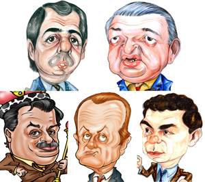 De arriba a abajo y de izq. a der.: Adrian Hilarza (AIPH), Jorge Hernndez (FRA), Daniel Tocco (CAPHyAI), Osvado Primavesi (UADI) y Juan Manuel Acosta y Lara (AIERH).