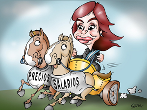Cristina Fernández de Kirchner: pidió a los gremios "aterrizar" y a los ciudadanos hacer el "vacío" a empresas o comercios cuyos productos tienen precios abusivos.