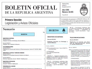 Tanto el Convenio Colectivo de Trabajo modificado como sus escalas salariales fueron publicados en el Boletn Oficial N 32.655 del 6 de junio de 2013.