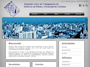 Sitio Web de SUTERyH Cordoba.