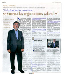 Entrevista a lvaro Daniel Ruiz en Consorcios Z, suplemento de Diario Z.