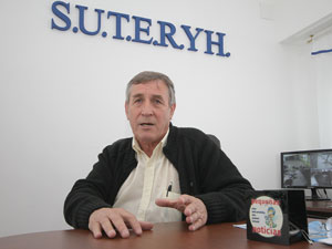 Juan Domingo Rodríguez, secretario general del Sindicato Único de Trabajadores Edificios Renta y Horizontal de Mar del Plata.