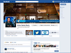 Página de Víctor Santa María en Facebook.
